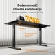 Геймерський стіл SENSE7 Nojo LIGHT 140 см x 70 см ( Black ) - изображение 4
