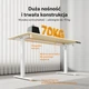 Геймерський стіл SENSE7 Nojo LIGHT 140 см x 70 см ( White , pine) - изображение 3