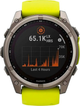 Smartwatch Garmin fenix 8 51mm Solar Sapphire Titanium With An Amp Yellow and Graphite Silicone Band (010-02907-21) - obraz 4