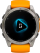 Smartwatch Garmin fenix 8 51mm AMOLED Sapphire Titanium with Spark Orange and Graphite Silicone Band (010-02905-11) - obraz 9