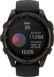 Smartwatch Garmin fenix 8 47mm Solar Sapphire Carbon Grey DLC titanium with Black and Pebble Grey Silicone Band (010-02906-11) - obraz 2
