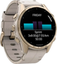 Smartwatch Garmin fenix 8 43mm AMOLED Sapphire Soft Gold with Limestone Leather Band (010-02903-40) - obraz 2