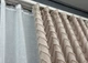 Комплект штор VR-Textil Лен Букле 150х270 2шт и Тюль 400х270 1813ш-115т Пудровый с белым 71-039/3 - изображение 7