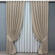 Комплект штор VR-Textil Лен Букле 200х270 2шт и Тюль 500х270 1812ш-115т Бежевый с белым 71-036/6 - изображение 1