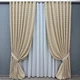 Комплект штор VR-Textil Лен Букле 200х270 2шт и Тюль 500х270 1807ш-115т Кремовый с белым 71-040/6 - изображение 1