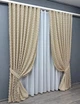 Комплект штор VR-Textil Лен Букле 200х270 2шт и Тюль 500х270 1807ш-115т Кремовый с белым 71-040/6 - изображение 2
