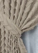 Комплект штор VR-Textil Лен Букле 200х270 2шт и Тюль 500х270 1812ш-115т Бежевый с белым 71-036/6 - изображение 4