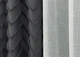 Комплект штор VR-Textil Лен Букле 150х270 2шт и Тюль 500х270 1810ш-115т Графитовый с белым 71-038/4 - изображение 6