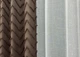 Комплект штор VR-Textil Лен Букле 200х270 2шт и Тюль 500х270 1814ш-115т Коричневый с белым 71-037/6 - изображение 6