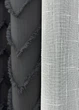 Комплект штор VR-Textil Лен Букле 150х270 2шт и Тюль 500х270 1810ш-115т Графитовый с белым 71-038/4 - изображение 7