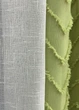 Комплект штор VR-Textil Лен Букле 150х270 2шт и Тюль 600х270 1805ш-115т Оливковый с белым 71-044/5 - изображение 7