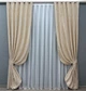 Комплект готовых штор VR-Textil Лен мрамор Pavliani VO № 1713ш айвори 100х270см 2 шт (31-891) - изображение 2
