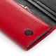 Женский кожаный кошелек на магнитах Dr.Bond W1-V-4 red-black - изображение 4