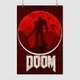 Постер Дум, мінімалістичний, Doom, A3 42×28 см (id1615) - зображення 1