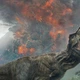 Постер Мир Юрского Периода, Тираннозавр и вулкан, Jurassic World, A3 42×30 см (id4083) - изображение 2