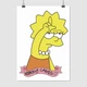 Постер Симпсоны, Лиза, Simpsons, Nobody cares, A3 42×30 см (id1027) - изображение 1