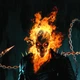 Постер Призрачный Гонщик с горящей головой, Ghost Rider, A3 42×29 см (id0338) - изображение 2