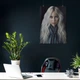 Постер Билли Айлиш с длинными волосами, Billie Eilish, A3 42×30 см (id3871) - изображение 3