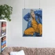 Постер Билли Айлиш в синей пижаме, Billie Eilish, A3 42×30 см (id3869) - изображение 6