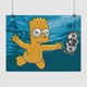 Постер Симпсоны, Нирвана, Simpsons, Nirvana, Nevermind, A2 45×60 см (id3064) - изображение 1