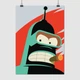 Постер Футурама, робот Бендер, Futurama, Bender, A3 42×30 см (id1809) - изображение 1