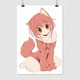 Постер Неко-тян, девочка-кошка, Neko Girl, A3 42×28 см (id6088) - изображение 1