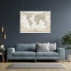 Постер Географическая карта мира (англ), World Map, A0+ 106×151 см (id1208) - изображение 4