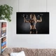 Постер Спортсменка с поднятыми гантелями, A3 28×42 см (id1236) - изображение 6