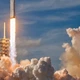Постер Фото запуска Falcon Heavy с Tesla Roadster, A3 28×42 см (id3376) - изображение 2