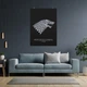 Постер Игра Престолов, Зима близко, лого Старков, GoT, Winter is coming, A3 42×30 см (id0722) - изображение 4