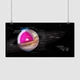 Постер Строение планеты Юпитер, Солнечная Система, Jupiter, A1 60×120 см (id3782) - изображение 1