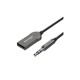 FM модулятор Vention AUX TRS 3.5мм USB Bluetooth 5.0 Coiled Cable 1.5M Gray Zinc (NAGHG) - зображення 2