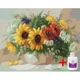 Набор алмазной мозаики на подрамнике ColorArt 30х40см Букет цветов STP411 + Подарок лак для покрытия - изображение 1