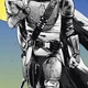 Постер Мандалорец на фоне украинского флага, Mandalorian, A3 42×30 см (id5718) - изображение 2