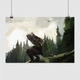 Постер Скайрим, рисунок красками, репродукция, Skyrim, The Elder Scrolls V, TES, A3 28×42 см (id0944) - изображение 1