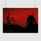 Постер Ведьмак, багровый закат, Witcher, A3 30×42 см (id0984) - изображение 1