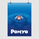 Постер Рыбка Поньо на утёсе, Ponyo, A3 42×30 см (id5821) - изображение 1