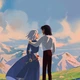 Постер Ходячий замок, Howl's Moving Castle, A3 42×30 см (id5830) - изображение 2