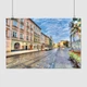 Постер Львів, Площа Ринок, трамвай біля Ратуші, Lviv, A1 60×90 см (id2384) - зображення 1