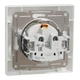 Розетка Schneider Electric Asfora с заземлением белая EPH2900121 - изображение 3