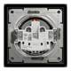 Розетка Schneider Electric Asfora з кришкою з заземленням з захисними шторками IP44 антрацит EPH3100371 - зображення 8