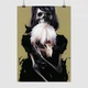 Постер Токийский гуль, Кэн Канэки и скелет за спиной, Tokyo ghoul, A3 42×30 см (id2819) - изображение 1
