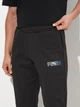 Спортивные штаны мужские утепленные Puma Essentials Graphics 68818701 S Black (4069156535664) - изображение 4