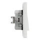 Выключатель двухклавишный Schneider Electric Asfora белый EPH0300121 - изображение 3