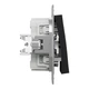 Выключатель двухклавишный Schneider Electric Asfora антрацит EPH0300171 - изображение 3