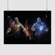 Постер Мортал Комбат, Сабзиро и Скорпион, Mortal Kombat, Sub-Zero and Scorpion, A3 30×42 см (id1647) - изображение 1