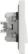 Перемикач 2-клавішний Schneider Electric Asfora самозажимний білий EPH0600121 - зображення 3