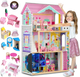 Drewniany domek dla lalek Ricokids 3-piętrowy (5903890605476) - obraz 5