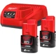 Аккумуляторы к электроинструменту + зарядное устройство Milwaukee M12 NRG-202 (4933459209) [99376] - изображение 1