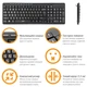 Клавиатура Piko KB-108 USB Black (1283126467103) - изображение 3